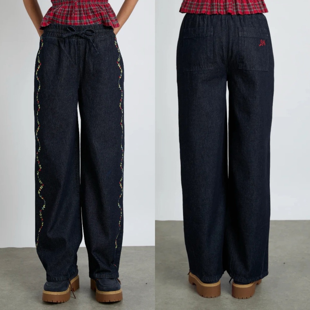 Damson Madder Rafe Embroidered Jeans